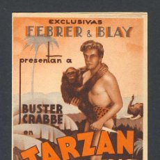 Cine: PROGRAMA DE CINE TARZAN DE LAS FIERAS (BUSTER CRABBE). DOBLE. 1934