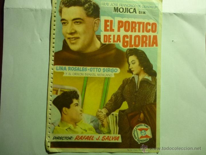 Cine: PROGRAMA EL PORTICO DE LA GLORIA.JOSE MOJICA.-PUBLICIDAD CINE CATALU&Ntilde;A BERGA