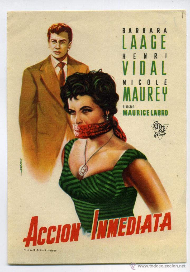 Cine: ACCI&Oacute;N INMEDIATA. - Foto 1