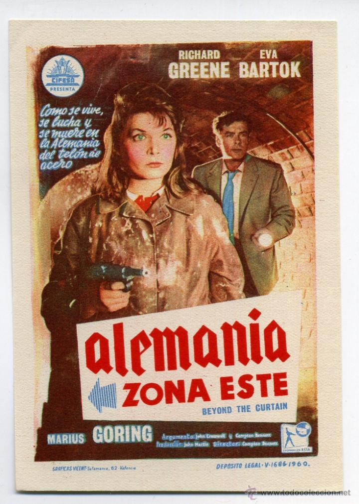 Cine: ALEMANIA ZONA ESTE, con Eva Bartok. - Foto 1