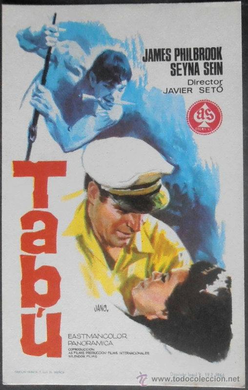 Cine: TABU, FM, SIN PUBLICIDAD (3612) ,CONSERVACION: - Foto 1