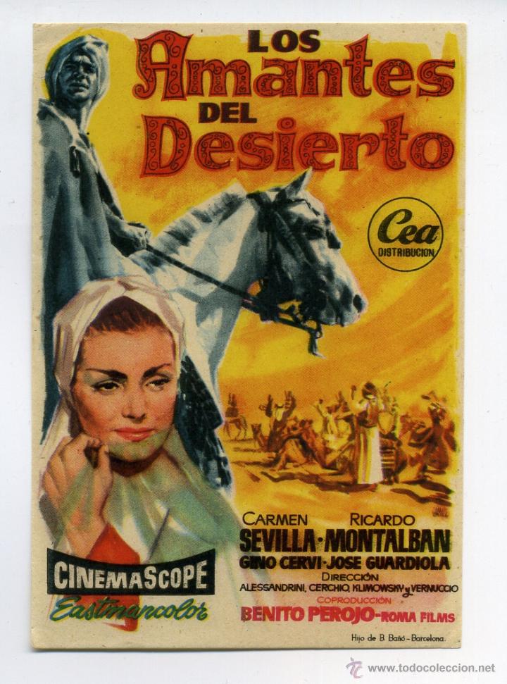 Cine: LOS AMANTES DEL DESIERTO, con Carmen Sevilla.