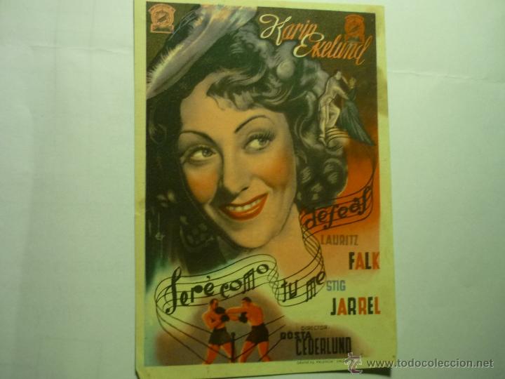 Cine: PROGRAMA SERE COMO TU ME DESEAS.- PUBLICIDAD principal.-mahon - Foto 1
