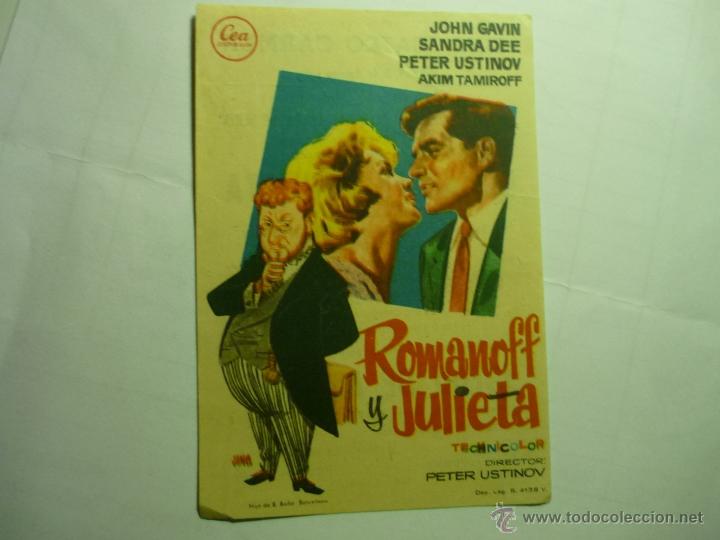 Cine: programa romanoff y julieta - john gavin -publicidad - Foto 1