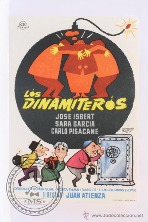 Cine: Programa de Cine - Los Dinamiteros - Sin Publicidad al Dorso - 14 x 10 Cm