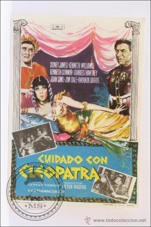 Cine: Programa de Cine - Ciudado con Cleopatra - Sin Publicidad al Dorso - 14 x 9,5 Cm