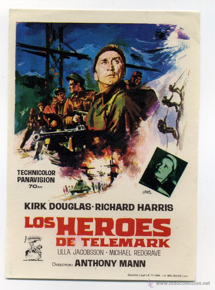 Cine: LOS H&Eacute;ROES DE TELEMARK, con Kirk Douglas. - Foto 1