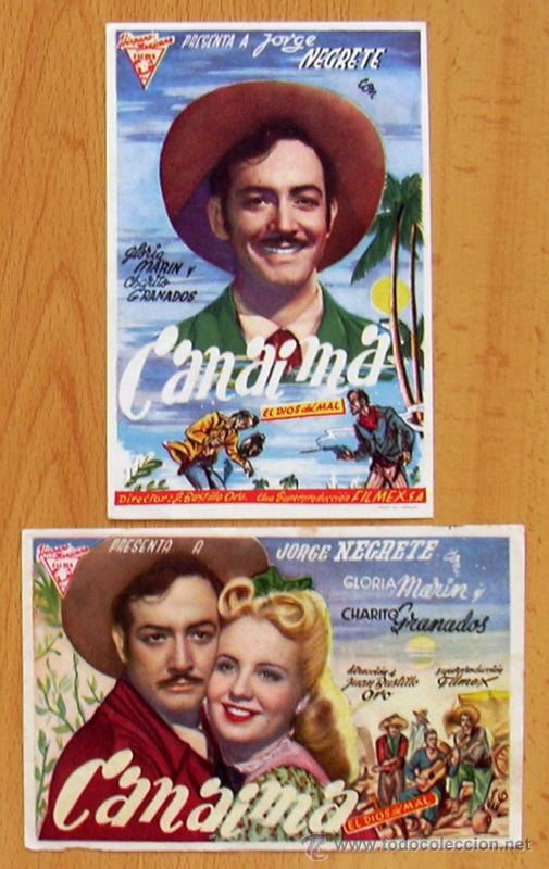 Cine: Canaima - Jorge Negrete - 2 programas diferentes - Con publicidad - Foto 1
