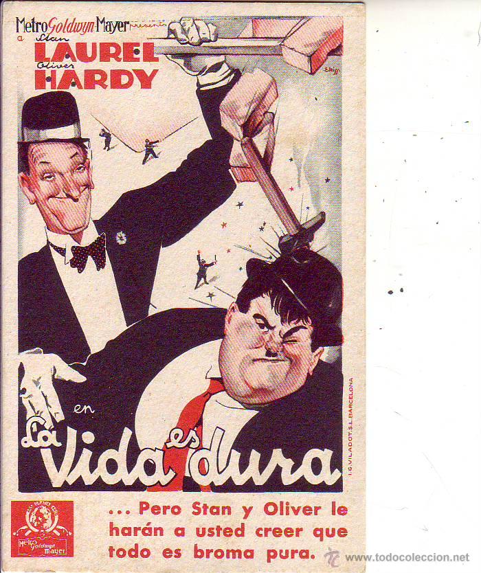 Cine: la vida es dura - laurel - hardy - Foto 1