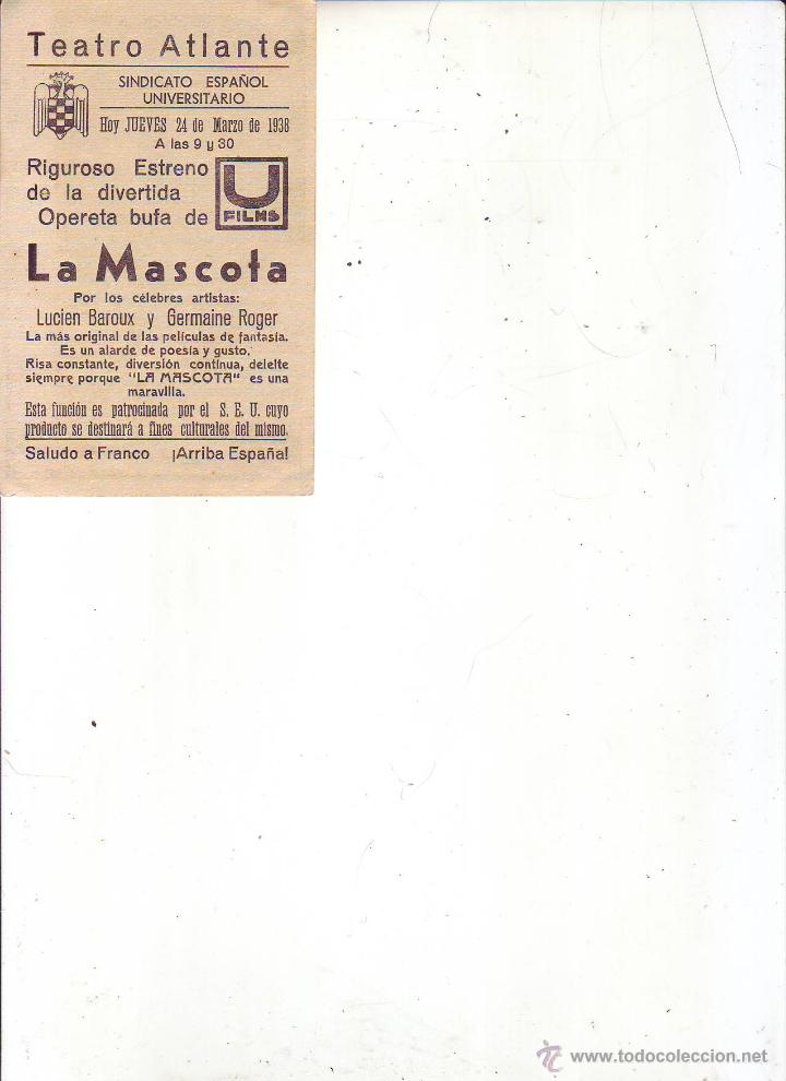 Cine: la mascota - tarjeta - c/p - Foto 2