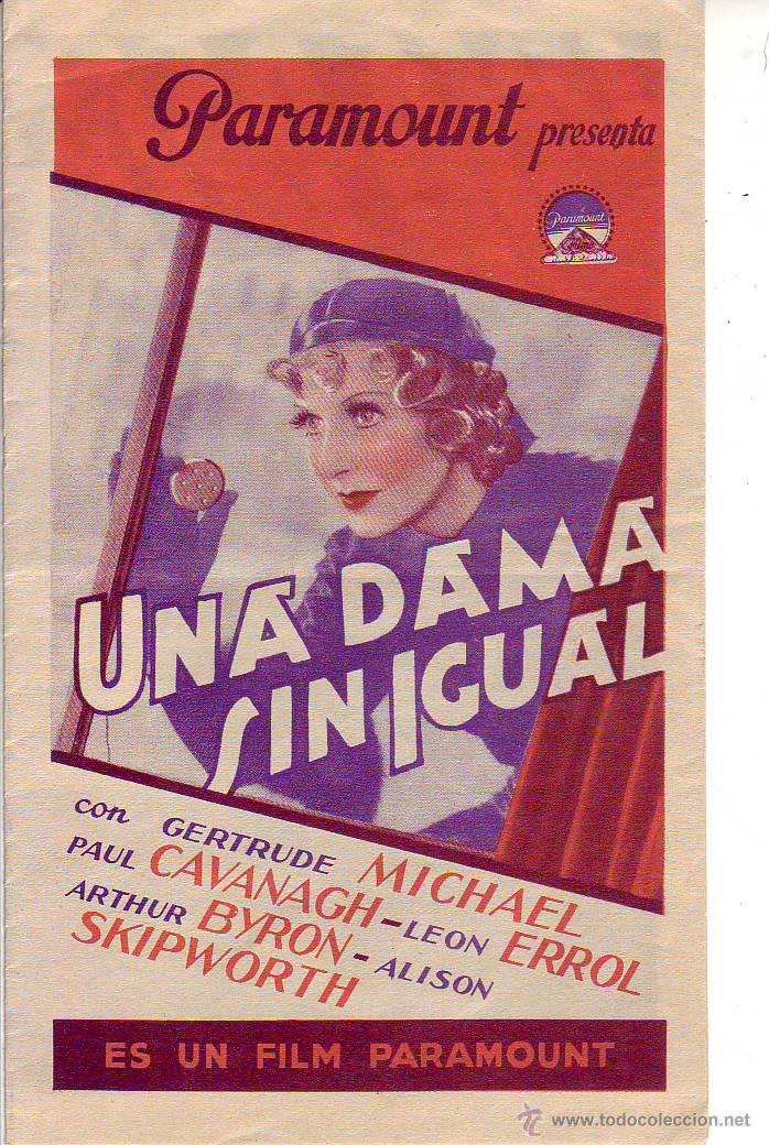 Cine: una dama sin igual- doble - c/p - Foto 1