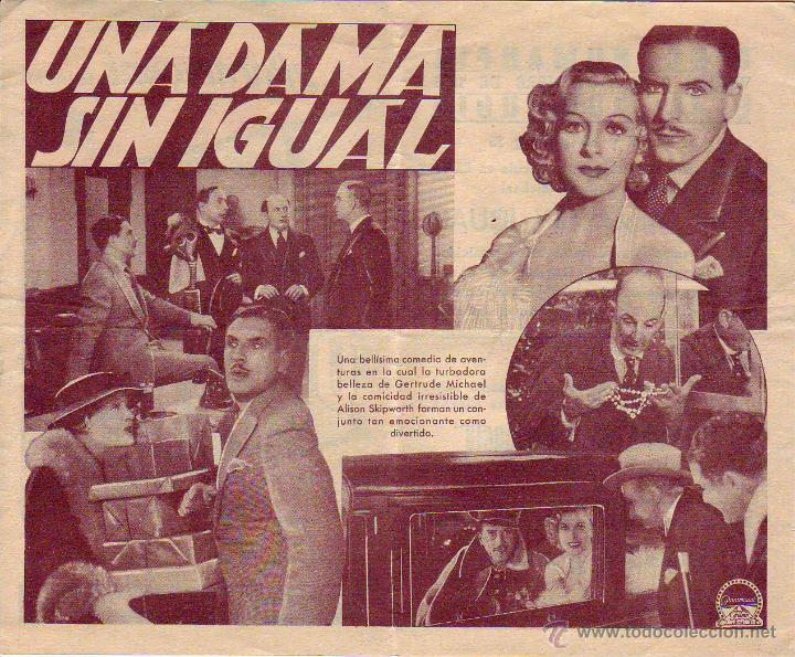 Cine: una dama sin igual- doble - c/p - Foto 3