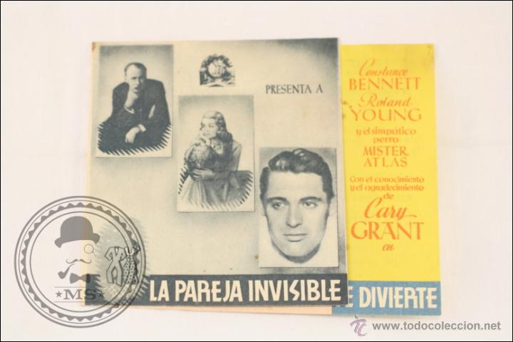 Cine: Programa Doble de Cine - La Pareja Invisible se Divierte - Publicidad al Dorso - 9 x 11,5 Cm