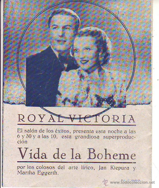 Cine: vida de la boheme - doble - c/p - Foto 2