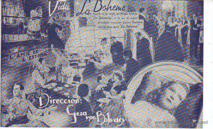Cine: vida de la boheme - doble - c/p - Foto 3
