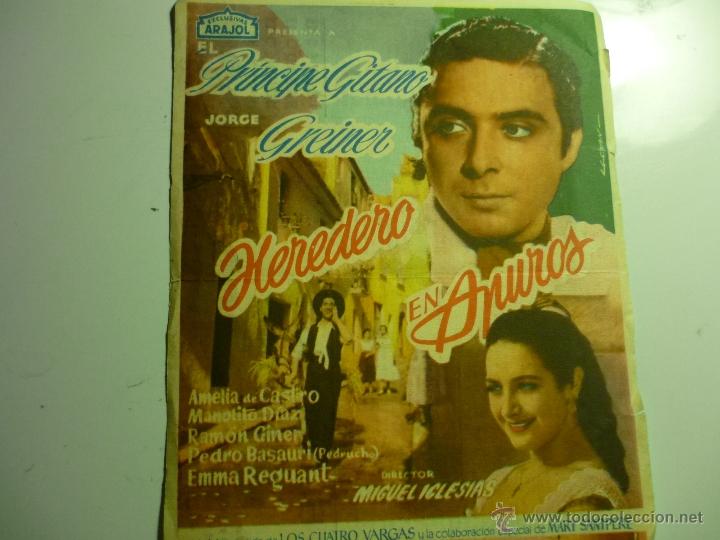Cine: PROGRAMA HEREDERO EN APUROS,. EL PRINCIPE GITANO-PUBLICIDAD TARRAGONA - Foto 1