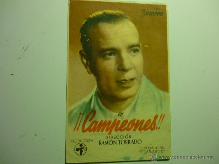 Cine: programa &iexcl;&iexcl; campeones&iexcl;&iexcl; -ricardo zamora-publicidad llorens - Foto 1