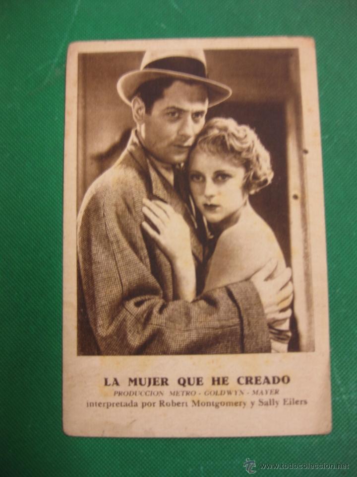 Cine: PROGRAMA DE CINE.LA MUJER QUE HE CREADO. ROBERT MONTGOMERY Y SALLY EILERS.CARTON. METRO - Foto 1