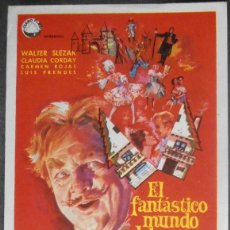  Foglietti di film di film antichi di cinema: EL FANTASTICO MUNDO DEL DR. COPPELIUS, FM, SIN PUBLICIDAD (3682) ,CONSERVACION:. Lote 43623022