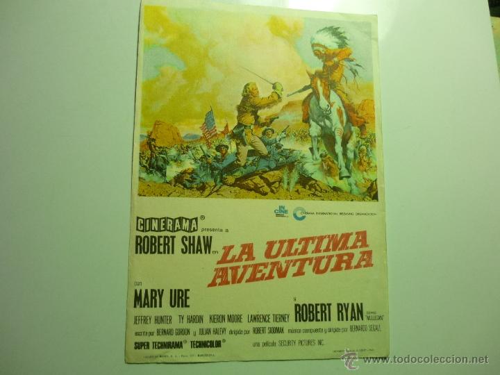 Cine: programa la ultima aventura .- robert shaw - Foto 1