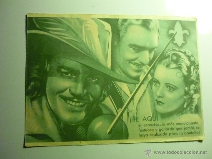  Flyers Publicitaires de films Anciens: PROGRAMA DOBLE POR LA DAMA Y EL HONOR -PAUL LUKAS.-PUBLICIDAD ECHEGARAY