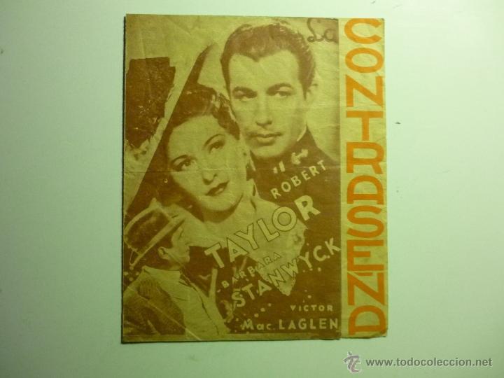 Cine: PROGRAMA DOBLE LA CONTRASE&Ntilde;A - ROBERT TAYLOR - Foto 1