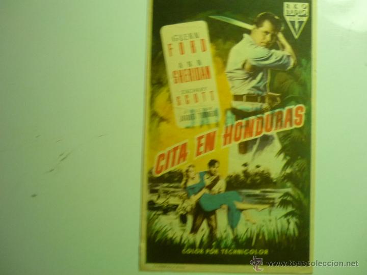 Cine: programa cita en honduras-glenn ford publicidad - Foto 1