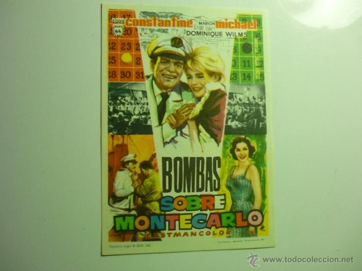 Cine: BOMBAS SOBRE MONTECARLO .- EDDIE CONSTANTINE - Foto 1