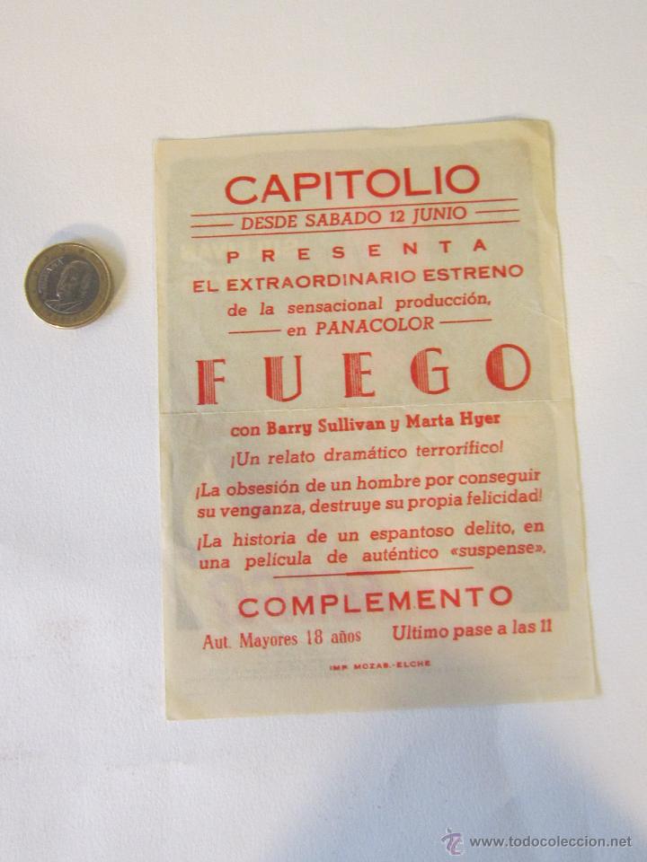 Cine: FUEGO = CINE CAPITOLIO ELCHE - Foto 2