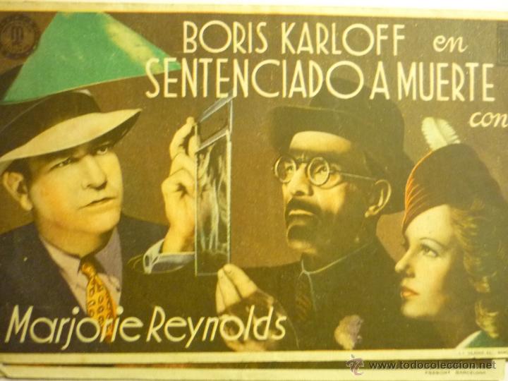 Cine: programa sentenciado a muerte -boris karloff - Foto 1