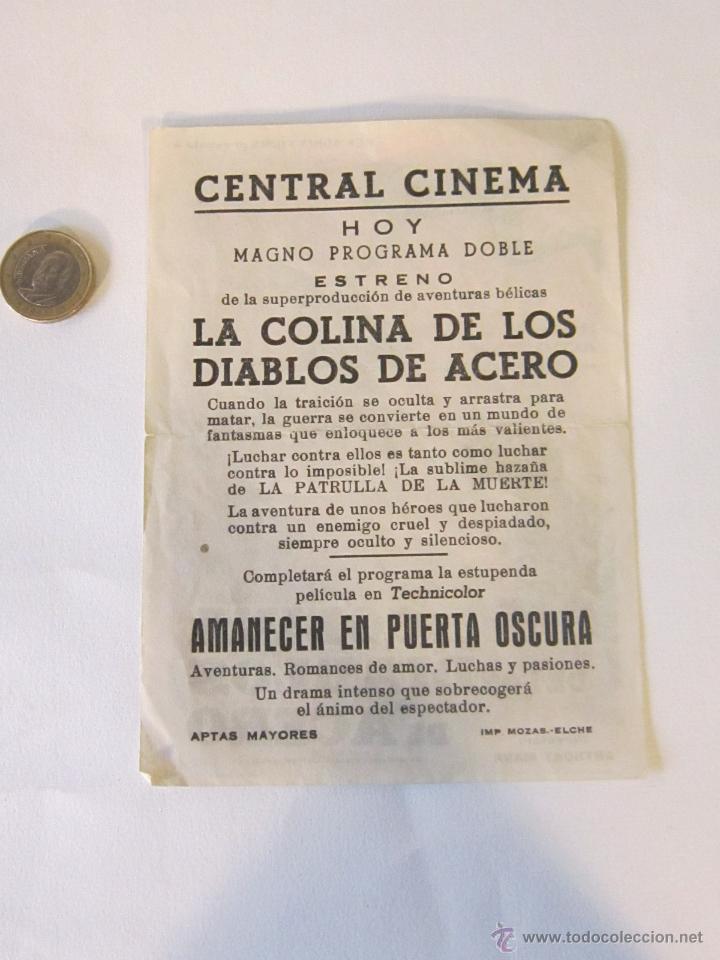 Cine: LA COLINA DE LOS DIABLOS DE ACERO = PROGRAMA DOBLE = CENTRAL CINEMA - Foto 2