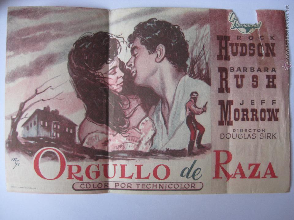 Cine: ORGULLO DE RAZA - PROGRAMA DOBLE ROCK HUDSON - Foto 2