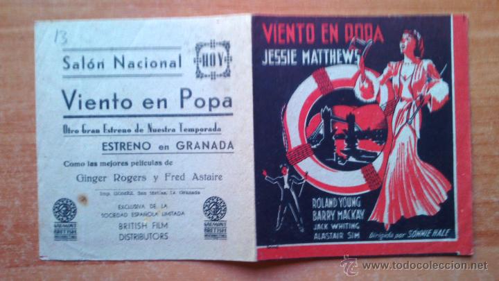 Cine: precioso programa doble de cine--viento en popa - Foto 1