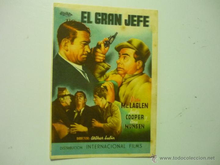 Cine: PROGRAMA EL GRAN JEFE.- VICTOR MAC LAGLEN -publicidad - Foto 1