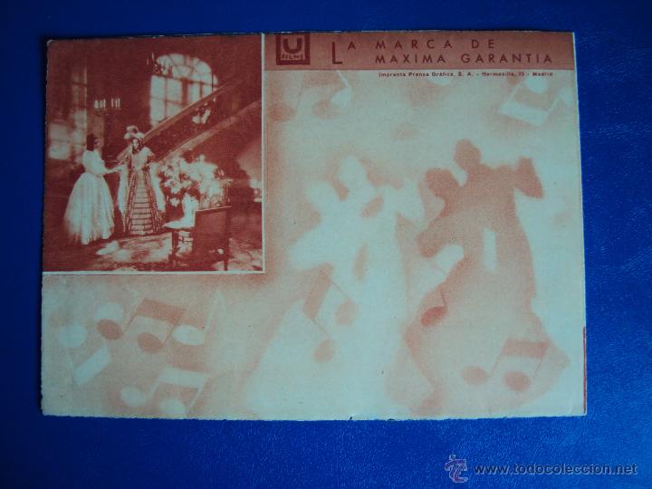 Cine: (PG-709)PROGRAMA DE CINE DOBLE,EL ULTIMO VALS DE CHOPIN,A&Ntilde;OS 30 - Foto 3