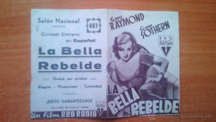 Cine: programa doble de cine-- LA BELLA REBELDE - Foto 1