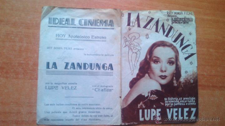 Cine: programa doble de cine--LA ZANDUNGA - Foto 1