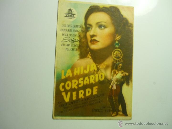 Cine: PROGRAMA LA HIJA DEL CORSARIO VERDE.-FOSCO GIACHETTI - Foto 1