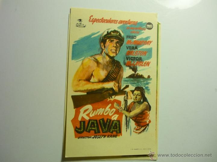 Cine: PRORAMA RUMBO A JAVA.- FRED MAC MURRAY teatro iris,zaragoza - Foto 1