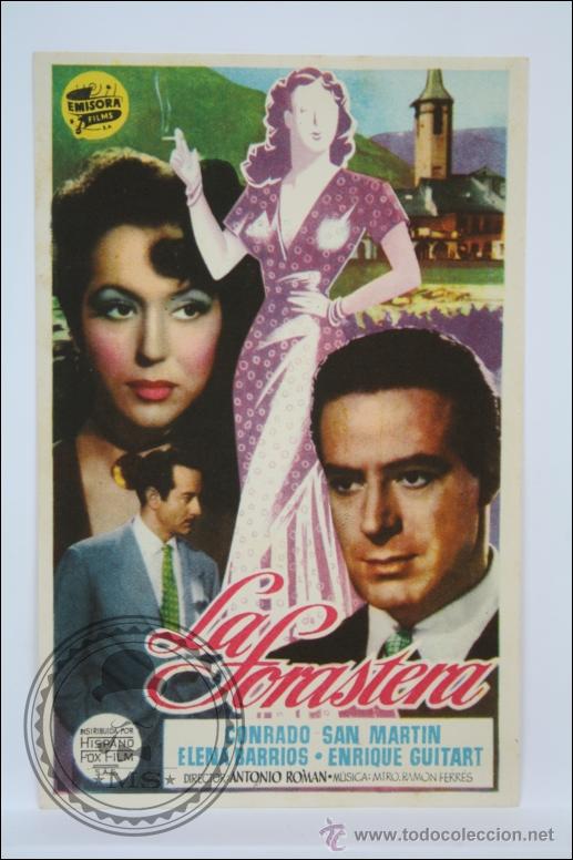 Cine: Programa de Cine - La Forastera - Sin Publicidad al Dorso - 13,5 x 8,5 Cm - Foto 1