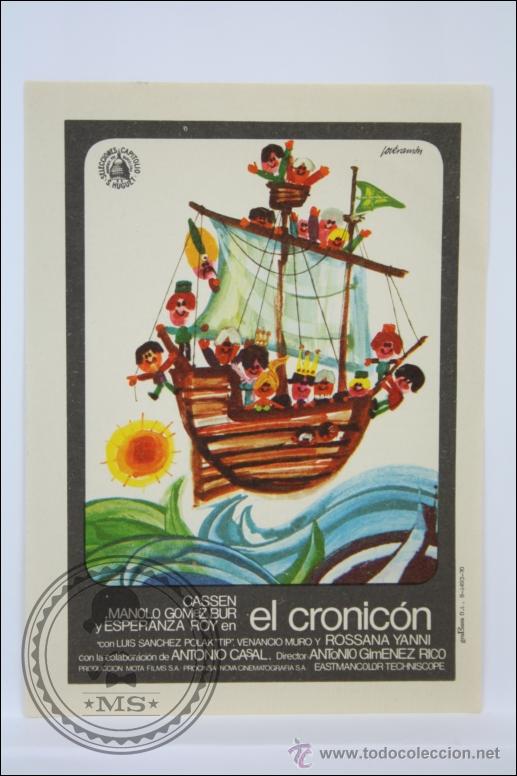 Cine: Programa de Cine - El Cronic&oacute;n - Sin Publicidad al Dorso - 13,5 x 10 Cm - Foto 1