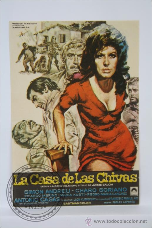 Cine: Programa de Cine - La Casa de Las Chivas - Sin Publicidad al Dorso - 13 x 9 Cm - Foto 1