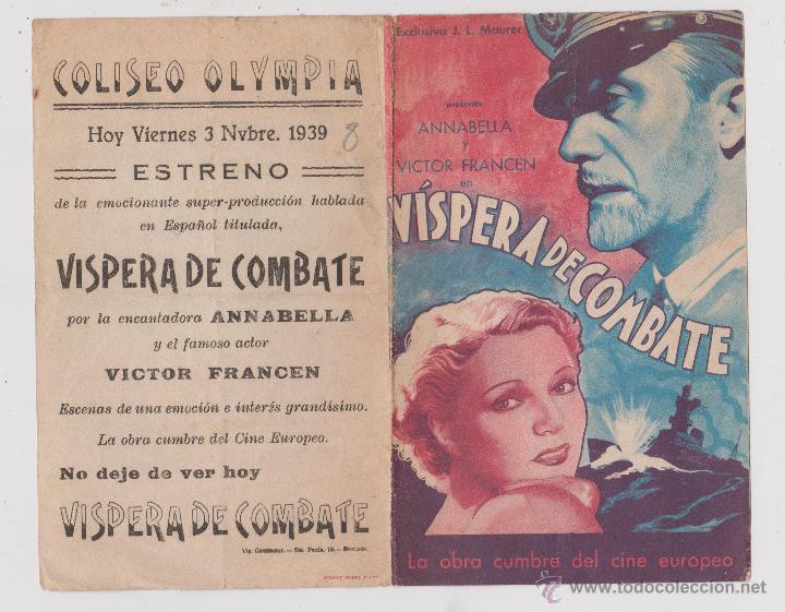 Cine: Z-programa doble de cine--VISPERA DE COMBATE - Foto 1