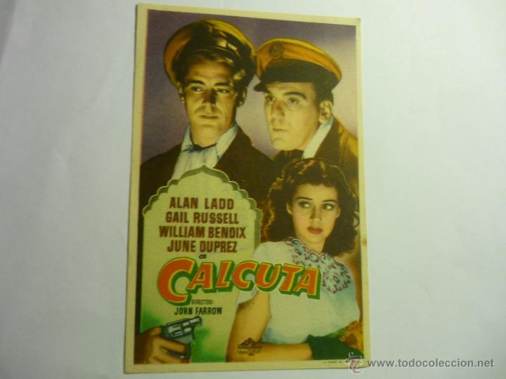 Cine: PROGRAMA CALCUTA.- ALAN LADD publicidad - Foto 1