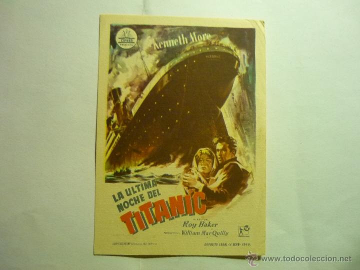 Cine: PROGRAMA LA ULTIMA NOcHE DEL TITANIC-CONDAL SALLENT - Foto 1