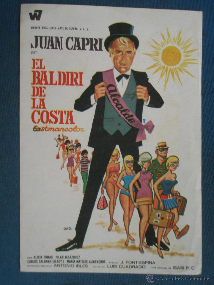 Cine: PROGRAMA DE MANO . EL BALDIRI DE LA COSTA , SIN PUBLICIDAD . - Foto 1