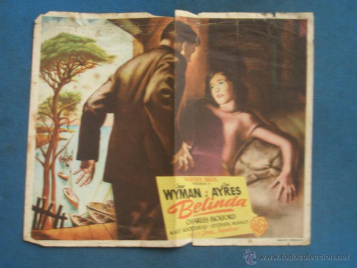 Cine: Programa de Mano . BELINDA , Sin Publicidad . - Foto 1