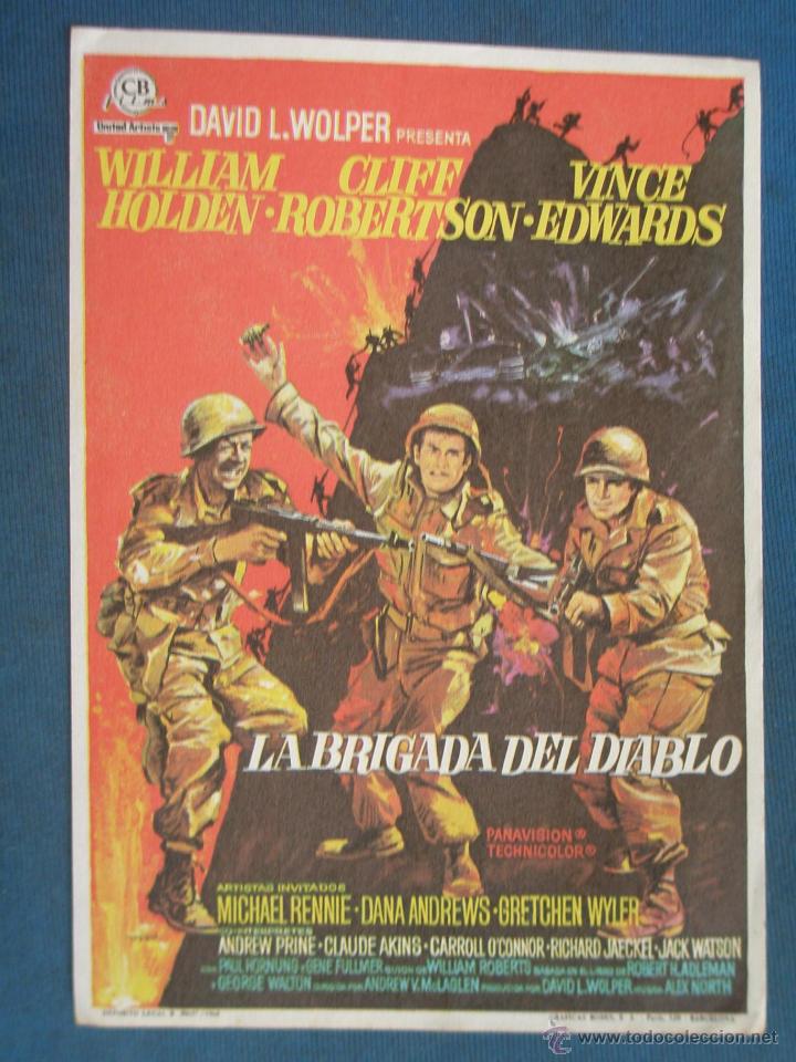 Cine: PROGRAMA DE MANO . LA BRIGADA DEL DIABLO , SIN PUBLICIDAD . - Foto 1