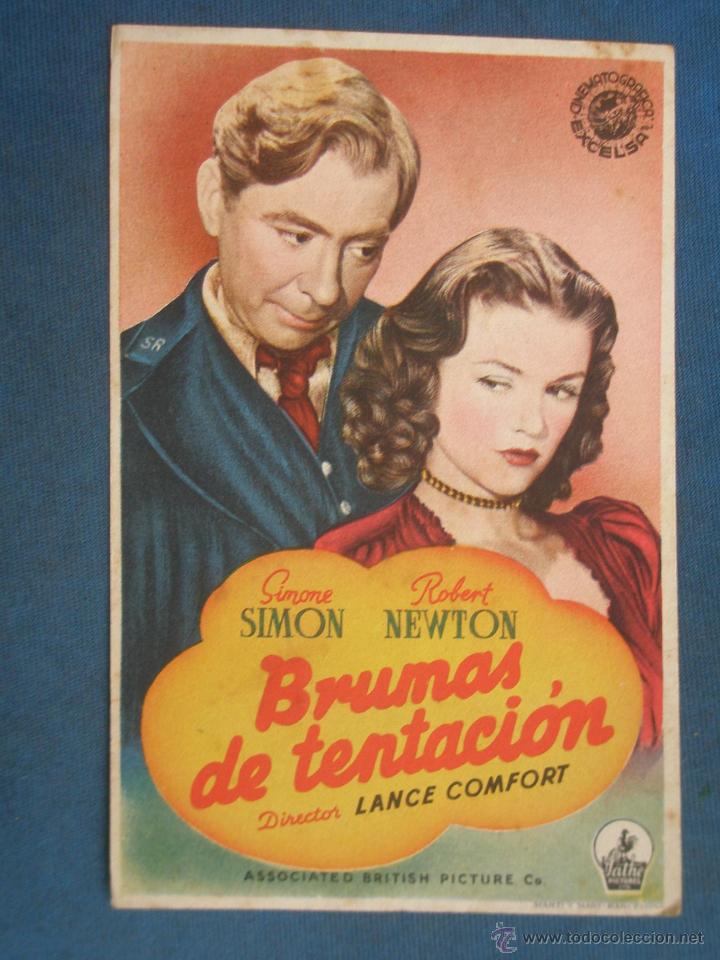 Cine: PROGRAMA DE MANO . BRUMAS DE TENTACI&Oacute;N , SIN PUBLICIDAD . - Foto 1
