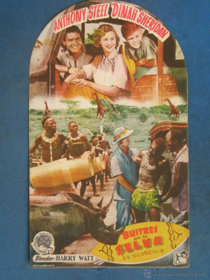 Cine: PROGRAMA DE MANO . BUITRES EN LA SELVA , SIN PUBLICIDAD . - Foto 1